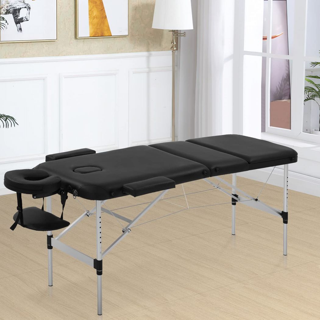 Beauty Salon Portable Massage Bed Aluminum Adjustable Massage Table 